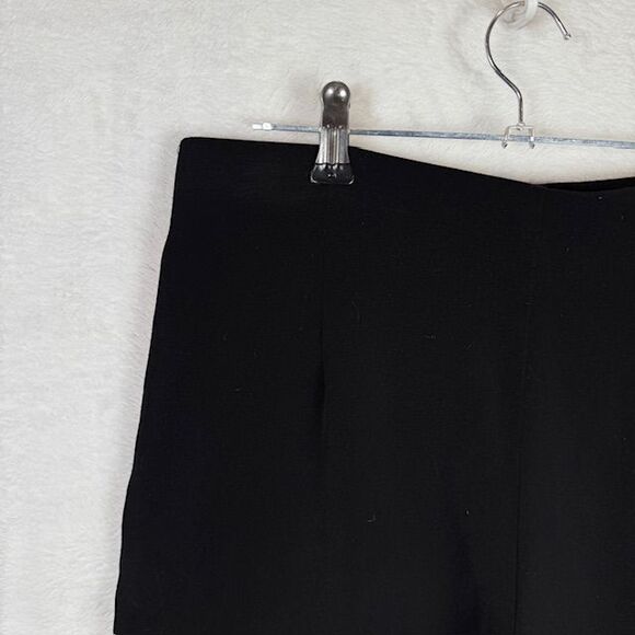 Eileen Fisher Organic Cotton Polyester Dress Pants Slacks Trousers Black Size 10 - Picture 5 of 13